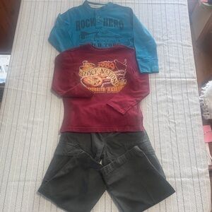 Place Blue, Red, and Gray Kids Clothing Set